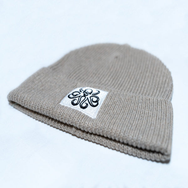 Fisherman rib organic beanie