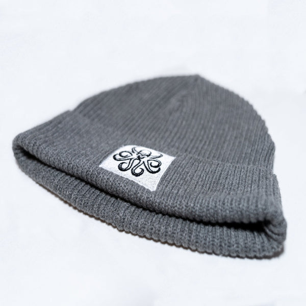 Fisherman rib organic beanie